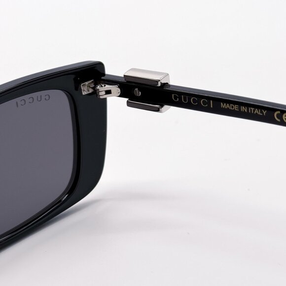 NEW GUCCI GG1681S 001 BLACK CAT EYE WOMEN SUNGLASSES GUCCI - Picture 12 of 14
